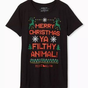 Torrid EUC Size 4 Home Alone Slim Fit Crew Tee - Black